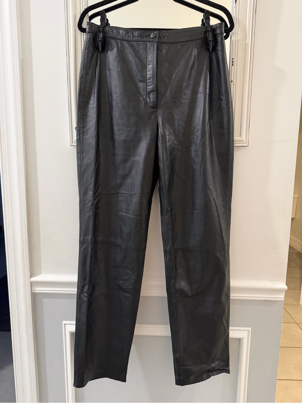 Apostrophe Genuine Leather Trousers